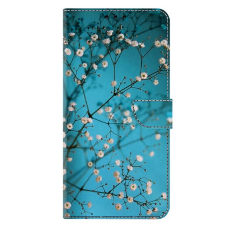 Folio Deksel Samsung Galaxy S25 Plus 5g Blomstrende Grener Beskyttelse Deksel