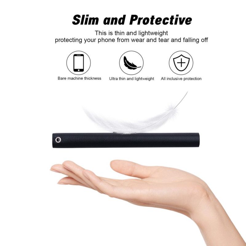 Folio Deksel Samsung Galaxy S25 Plus 5g Ensfarget Skinneffekt Med Stropp