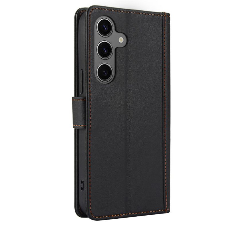 Folio Deksel Samsung Galaxy S25 Plus 5g Skinnstil Med Stropp