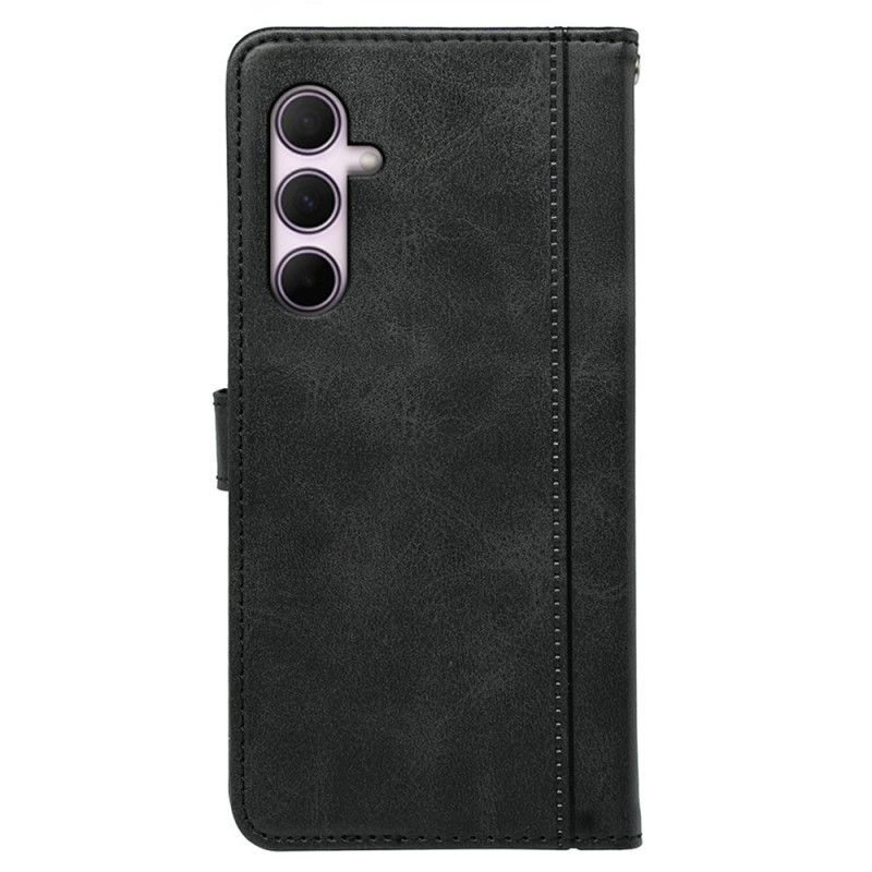 Folio Deksel Samsung Galaxy S25 Plus 5g Vintagestil Beskyttelse Deksel