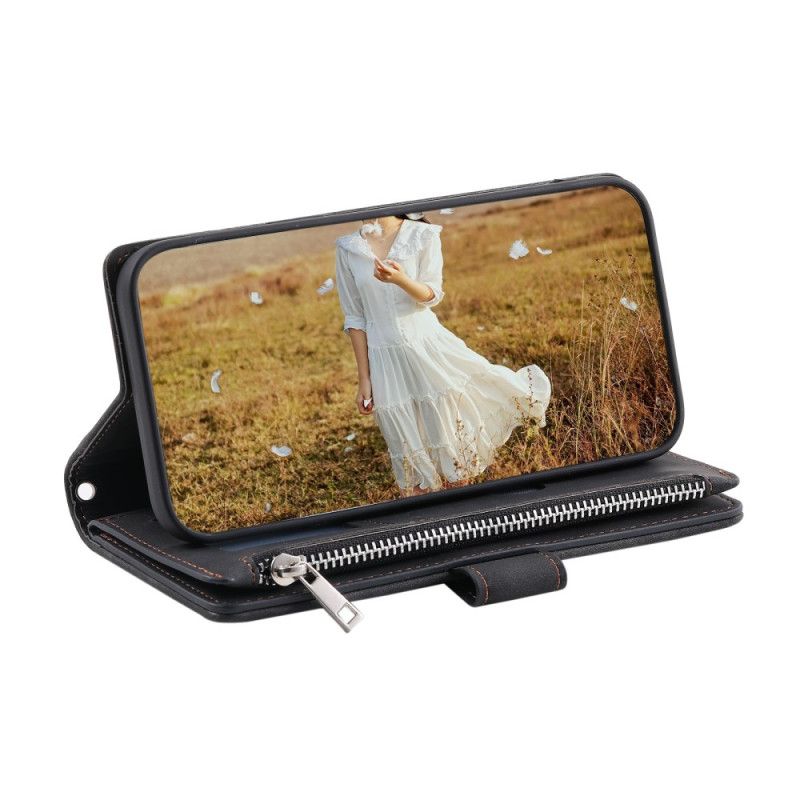 Lærdeksel Folio Deksel Samsung Galaxy S25 Plus 5g Lommebok Med Vatter