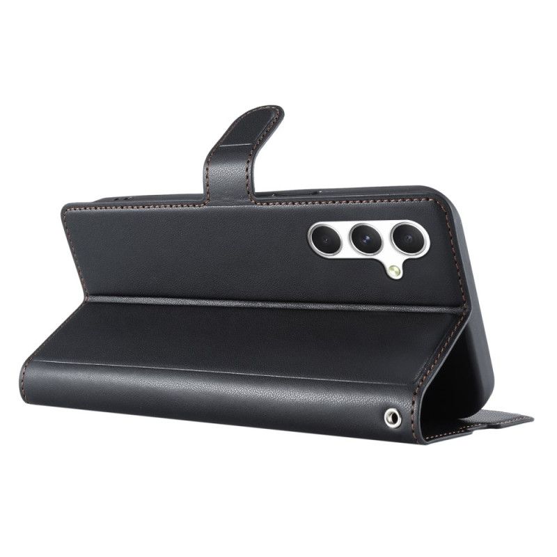 Lærdeksel Folio Deksel Samsung Galaxy S25 Plus 5g Mobildeksel Prikktrykk