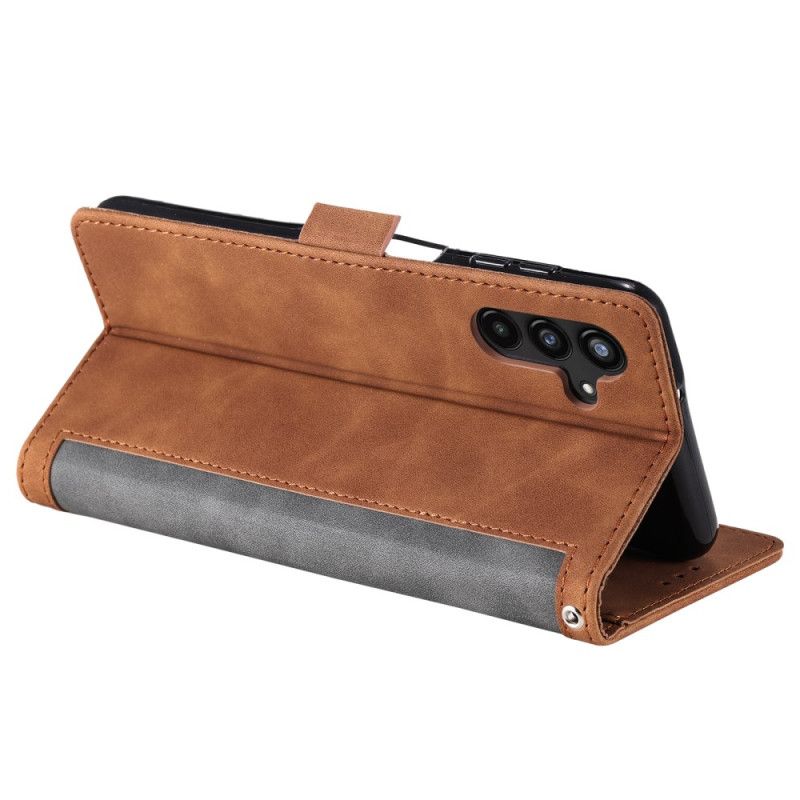 Lærdeksel Folio Deksel Samsung Galaxy S25 Plus 5g Vintage Semsket Skinn Effekt Med Stropp