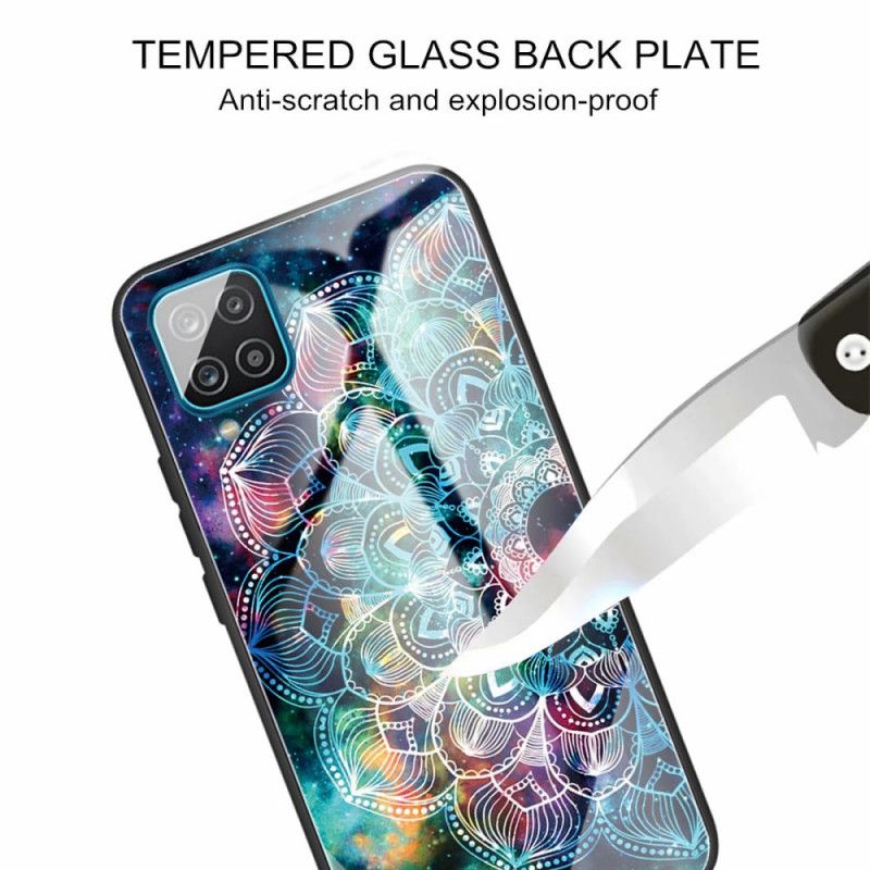 Deksel Samsung Galaxy M32 Mandala I Herdet Glass Beskyttelse Deksel