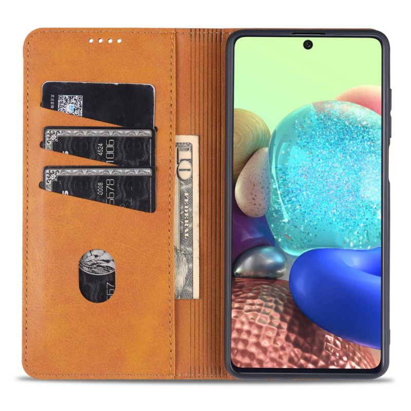 Folio Deksel Lær Samsung Galaxy M32 Azns Skinnstil