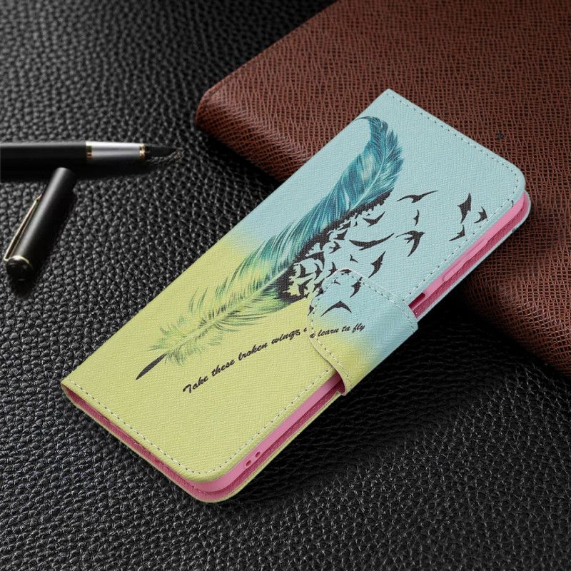 Folio Deksel Samsung Galaxy M32 Lær Å Fly