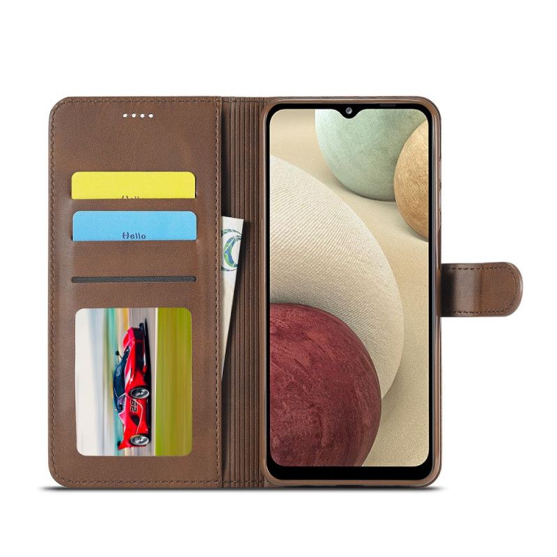 Folio Deksel Samsung Galaxy M32 Lc.imeeke Skinneffekt Beskyttelse Deksel