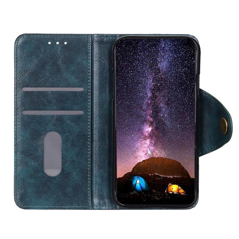 Folio Deksel Samsung Galaxy M32 Patentknapp I Kunstskinn