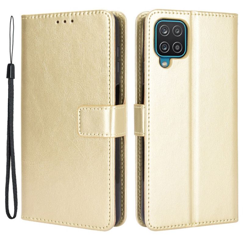 Lærdeksel Folio Deksel Samsung Galaxy M32 Prangende Kunstskinn