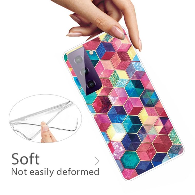 Deksel Samsung Galaxy S21 Plus 5G Rosa Maleri