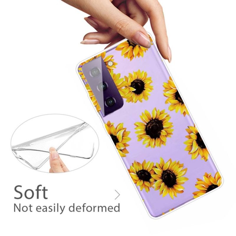Deksel Samsung Galaxy S21 Plus 5G Solsikker Anti-fall