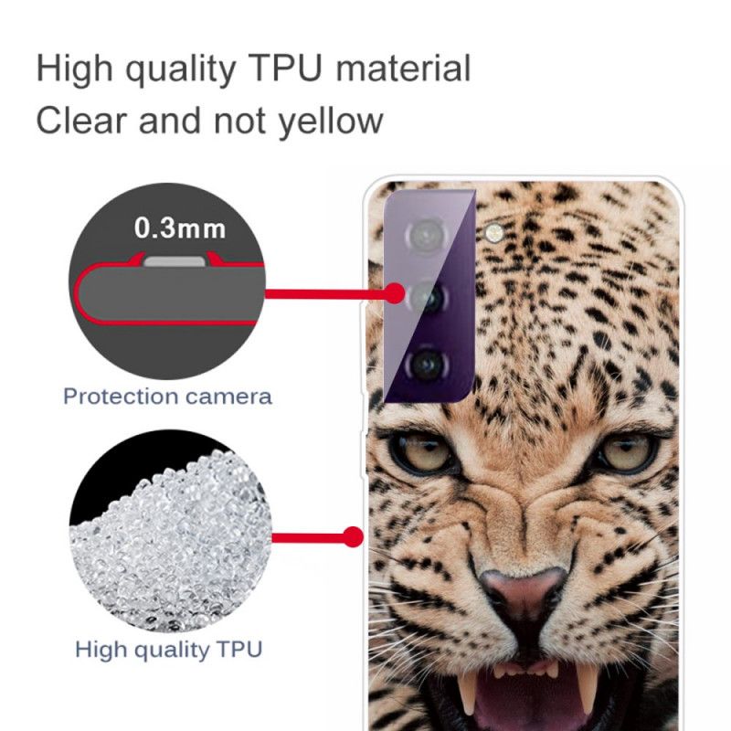 Deksel Samsung Galaxy S21 Plus 5G Svart Fabelaktig Feline Anti-fall