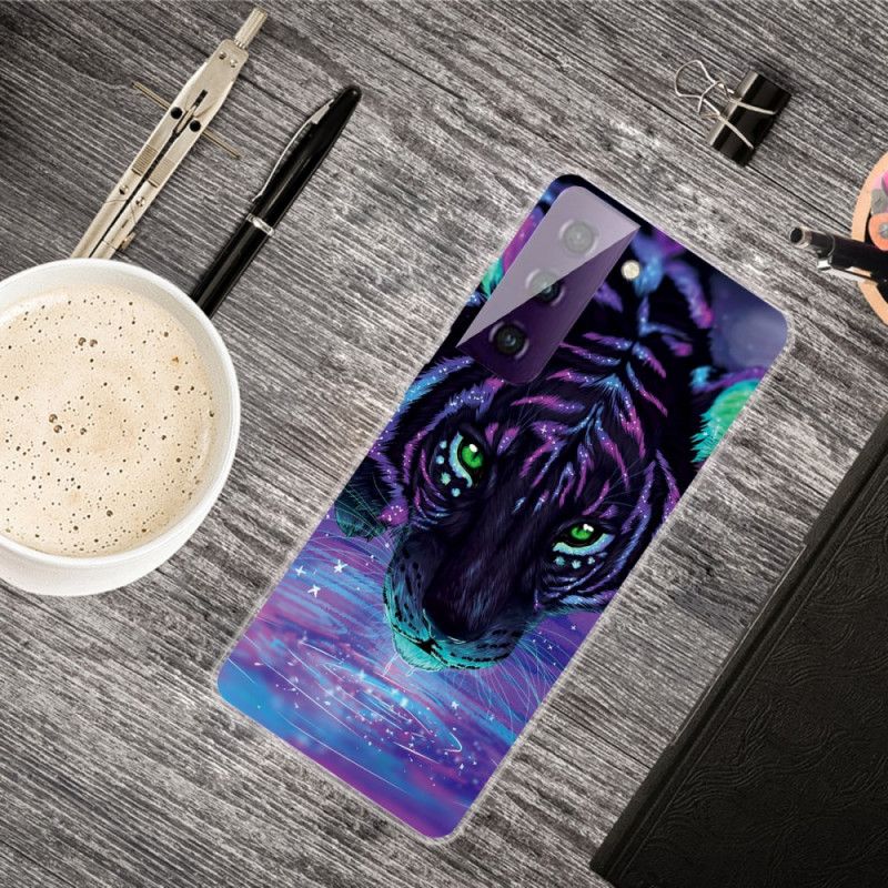 Deksel Samsung Galaxy S21 Plus 5G Svart Fabelaktig Feline Anti-fall