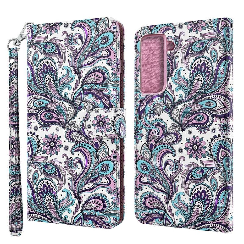 Folio Deksel for Samsung Galaxy S21 Plus 5G Elegant Blonder