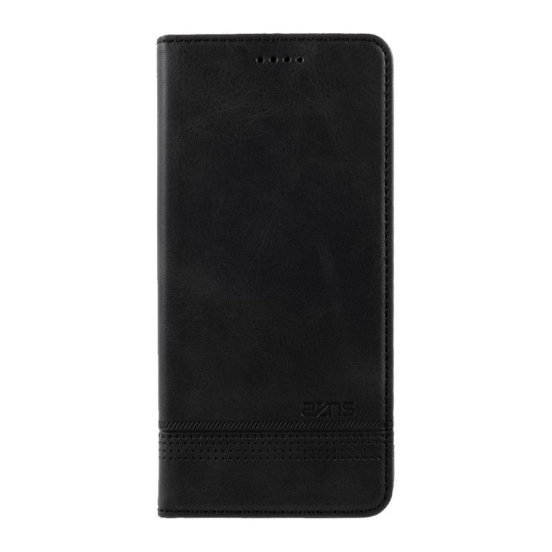 Folio Deksel Samsung Galaxy S21 Plus 5G Svart Azns Skinnstil Anti-fall