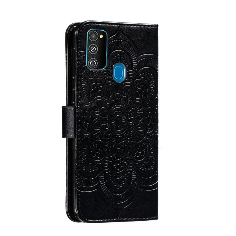 Folio Deksel Samsung Galaxy M21 Svart Hele Mandalaen