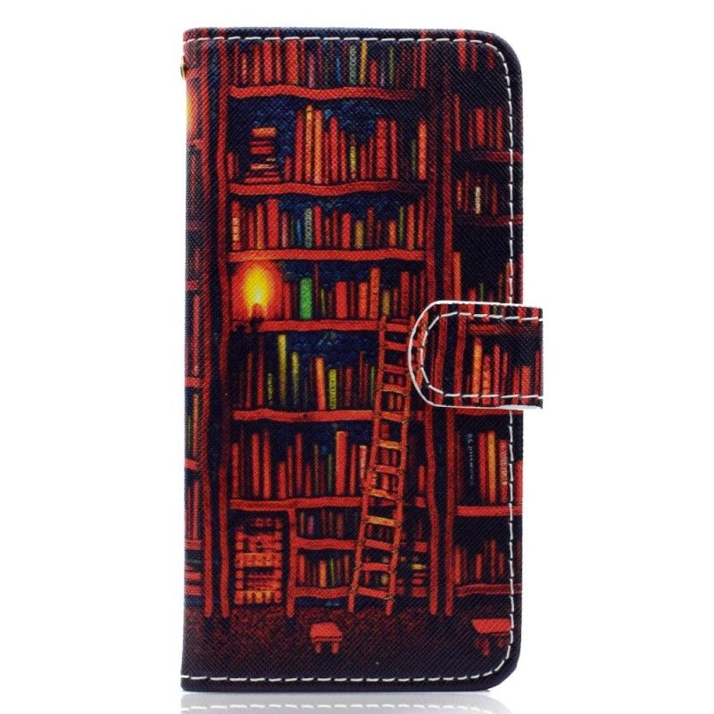 Folio Deksel Huawei Y5 2018 Bibliotek