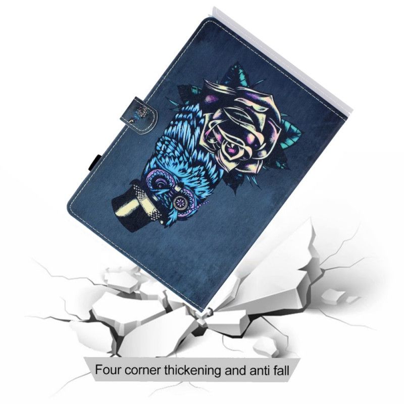 Lærdeksel Folio Deksel Huawei MatePad T 8 Mobildeksel Blomsterugle