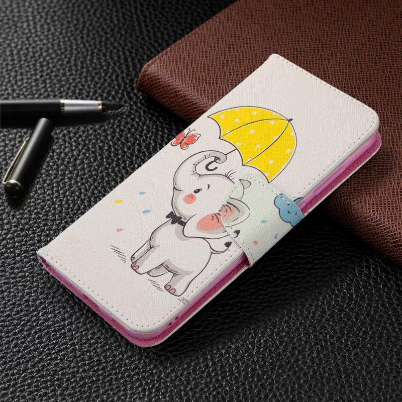 Folio Deksel for Samsung Galaxy M11 Baby Elefant