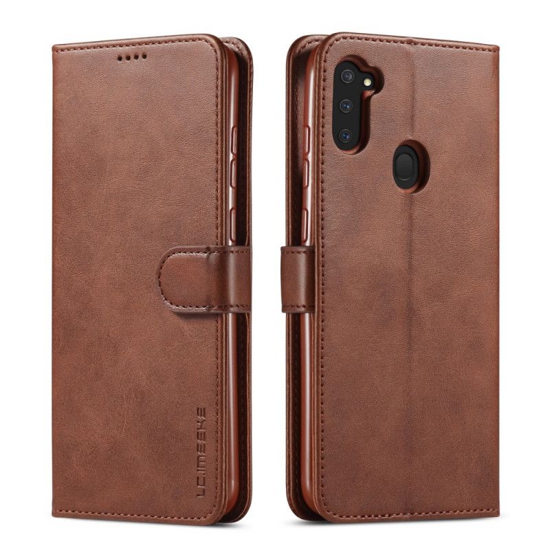 Folio Deksel Samsung Galaxy M11 Svart Lc.Imeeke Skinneffekt