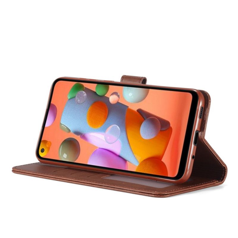 Folio Deksel Samsung Galaxy M11 Svart Lc.Imeeke Skinneffekt