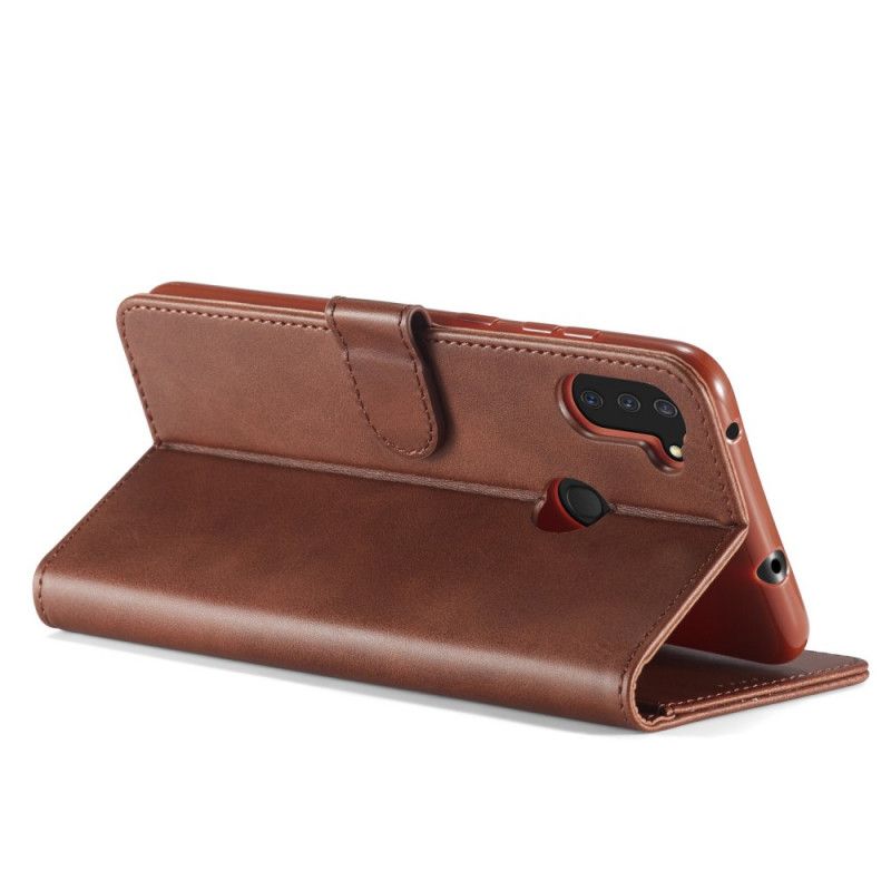 Folio Deksel Samsung Galaxy M11 Svart Lc.Imeeke Skinneffekt