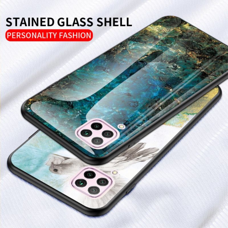 Deksel Huawei P40 Lite Svart Prematurfarger I Herdet Glass