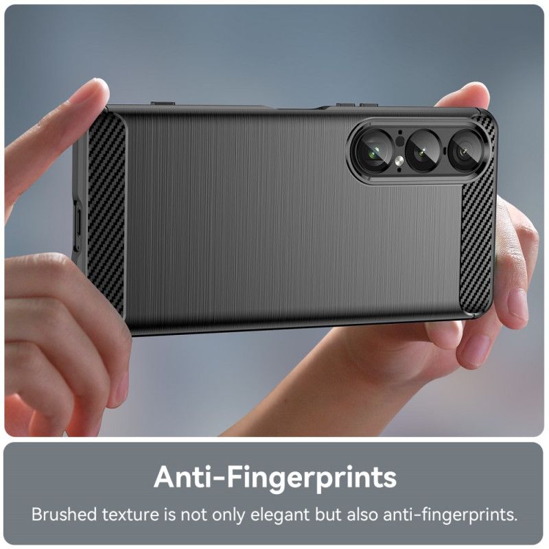 Deksel Til Sony Xperia 1 Vii Børstet Karbonfiber