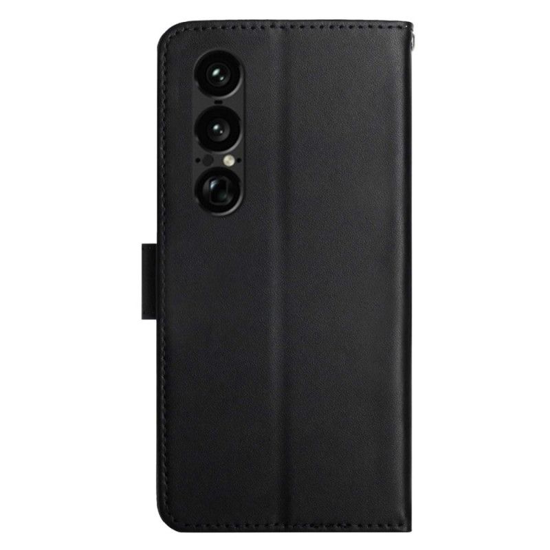 Folio Deksel Sony Xperia 1 Vii Nappaskinn