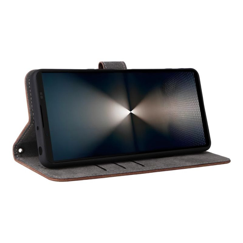 Folio Deksel Sony Xperia 1 Vii Rfid-beskyttelse Og Stropp Beskyttelse Deksel