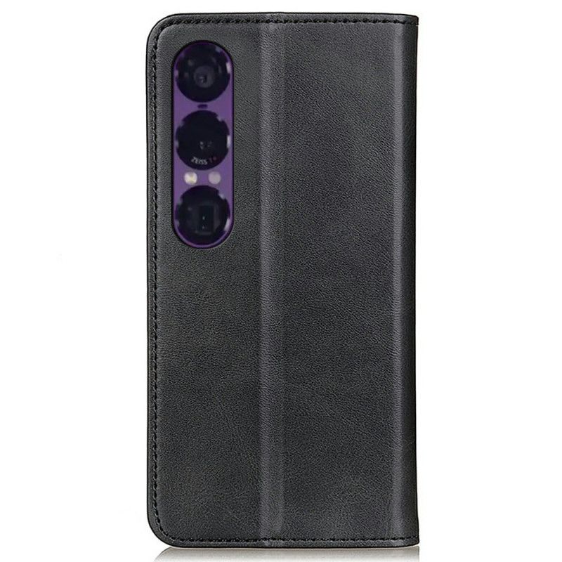 Folio Deksel Sony Xperia 1 Vii Splittskinn Vintage Beskyttelse Deksel