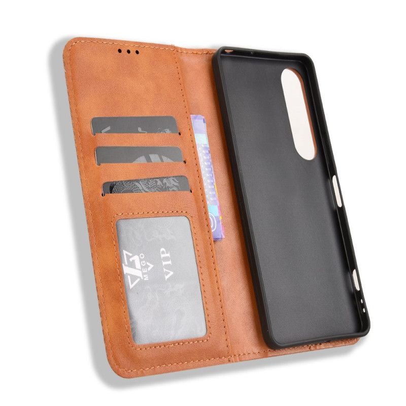 Folio Deksel Sony Xperia 1 Vii Vintage Kant