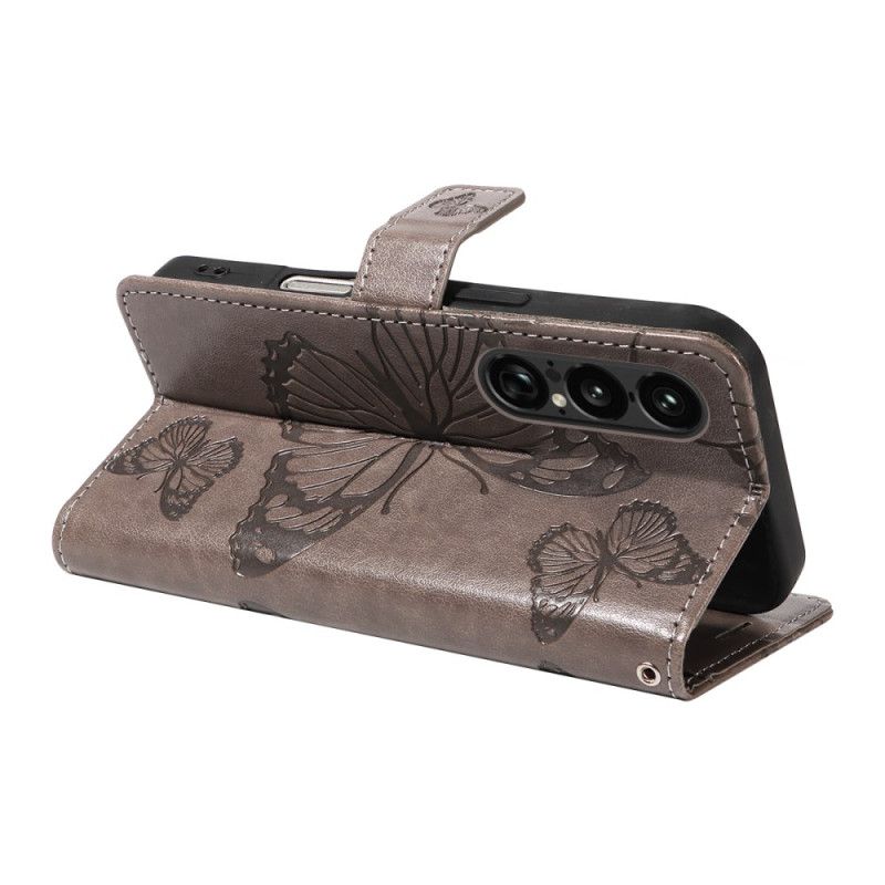 Folio Deksel Til Sony Xperia 1 Vii Kjempesommerfugler