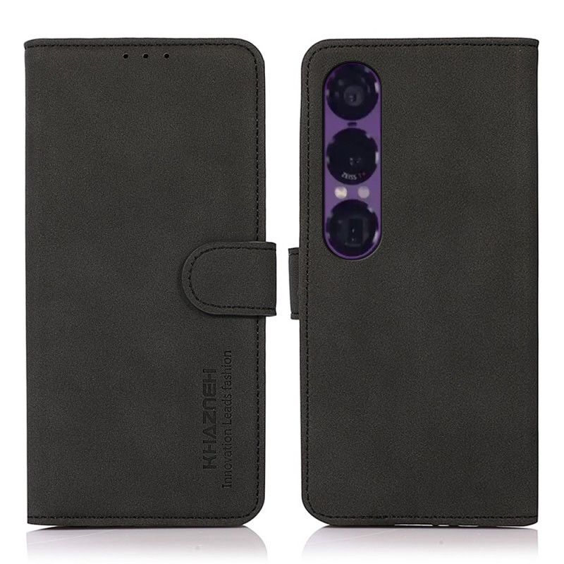 Lærdeksel Folio Deksel Sony Xperia 1 Vii Khazneh Design