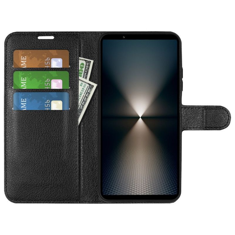 Lærdeksel Folio Deksel Sony Xperia 1 Vii Klassisk Kunstskinn