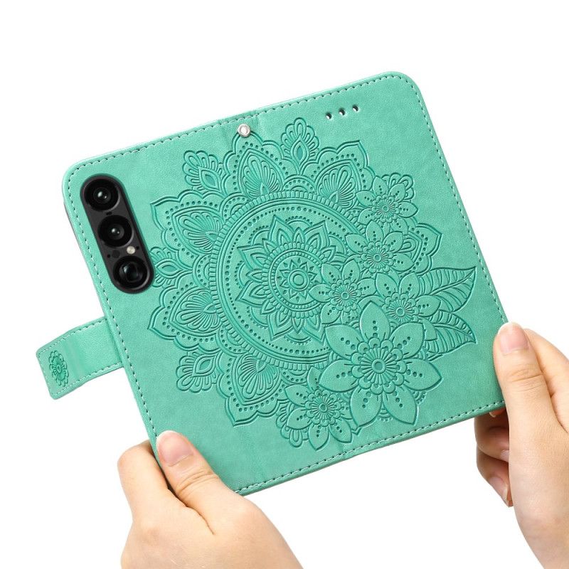 Lærdeksel Folio Deksel Sony Xperia 1 Vii Mandala-trykk