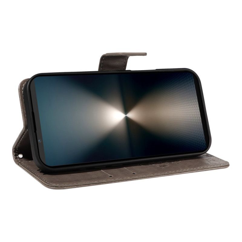 Lærdeksel Folio Deksel Sony Xperia 1 Vii Mobildeksel Kattetre