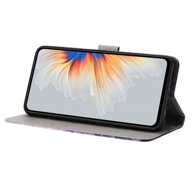 Lærdeksel Folio Deksel Sony Xperia 1 Vii Mobildeksel Sommerfugltre