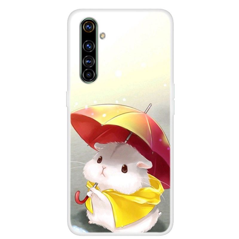 Deksel Realme 6 Mobildeksel Hamster I Regnet