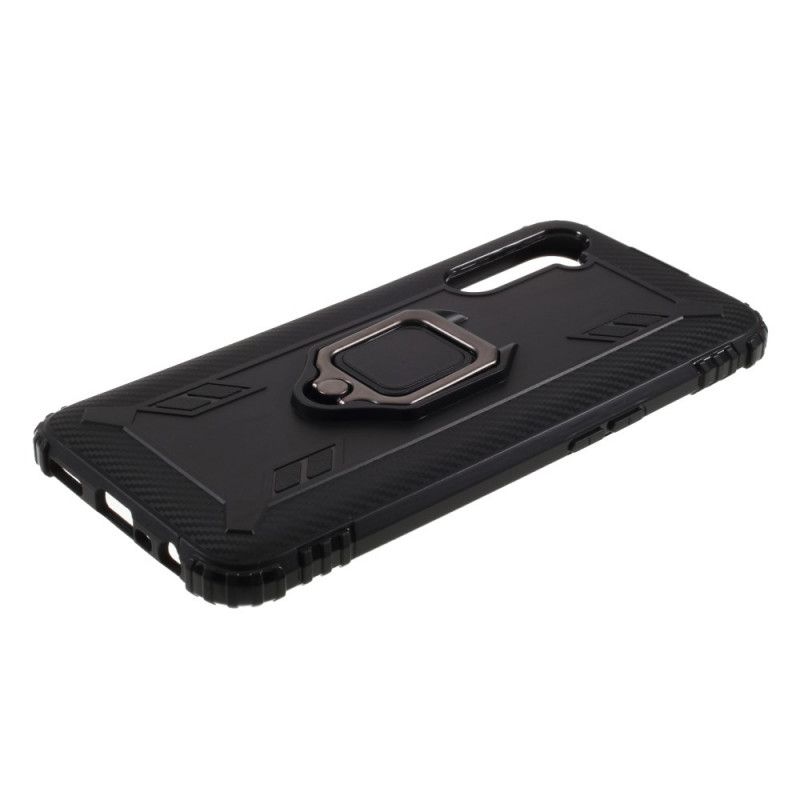 Deksel Realme 6 Svart Ring Og Karbonfiber