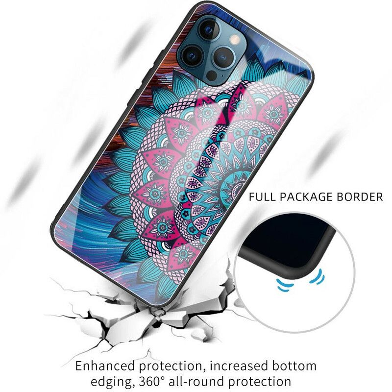 Deksel iPhone 13 Pro Mandala I Herdet Glass