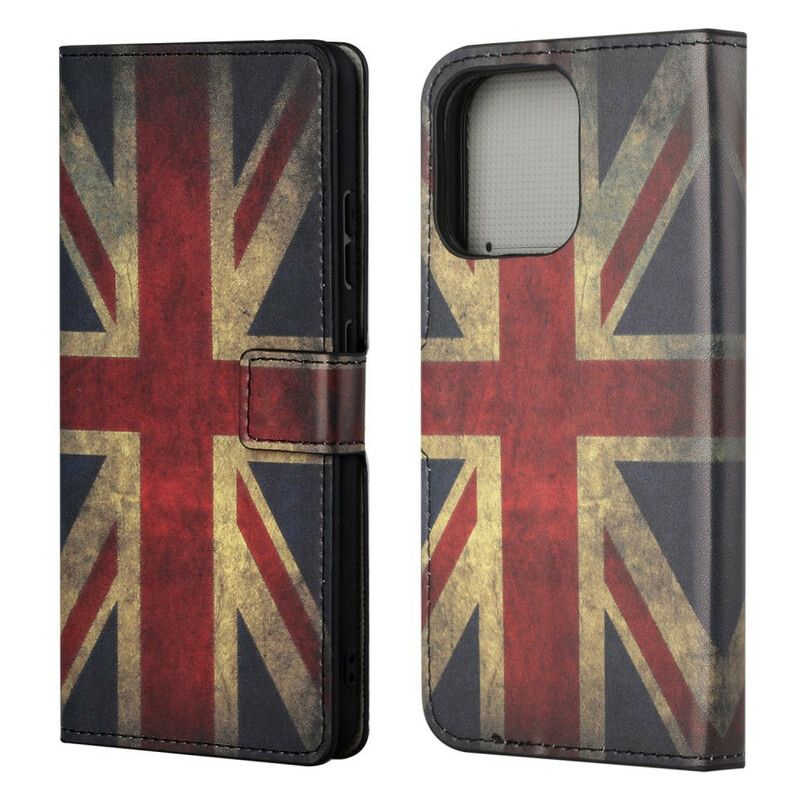 Folio Deksel iPhone 13 Pro England Flagg