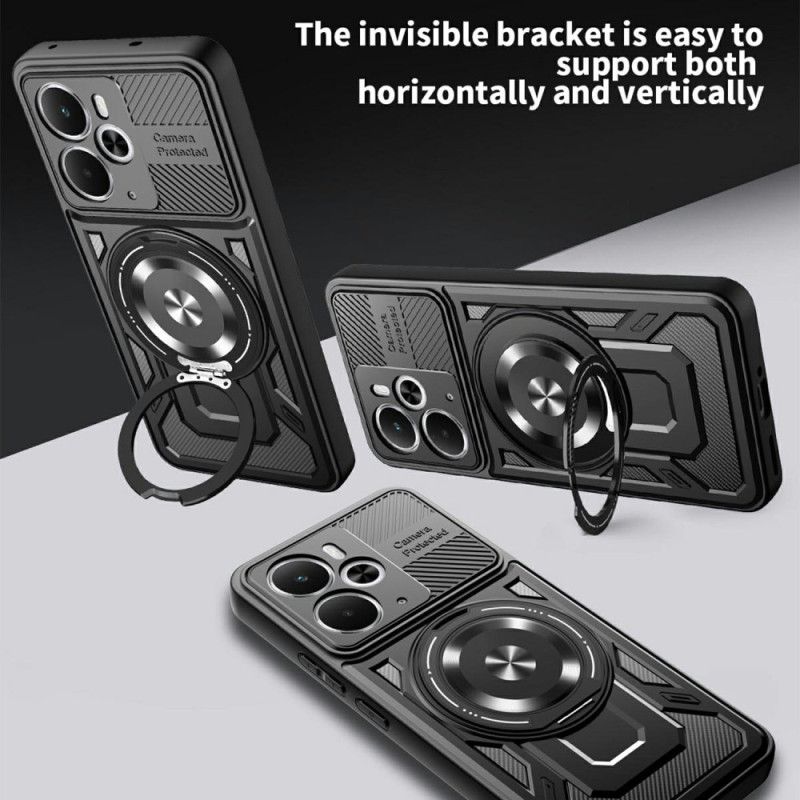 Deksel Realme 14 5g Magnetisk Med Roterende Stativ