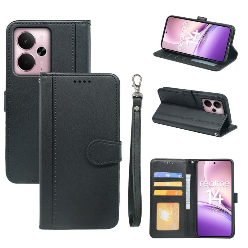 Folio Deksel Realme 14 5g Avtakbar Stropp