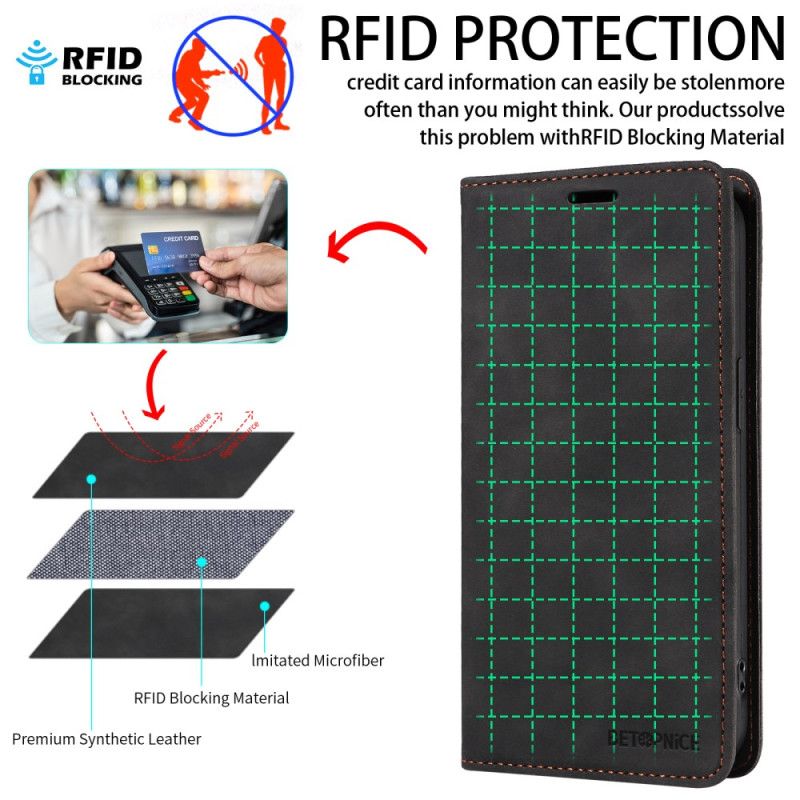 Folio Deksel Realme 14 5g Rfid Magnetisk Lommebok