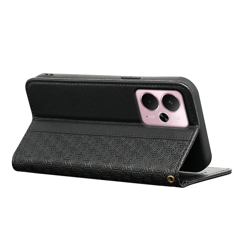 Folio Deksel Realme 14 5g Rutete Kant Og Stropp