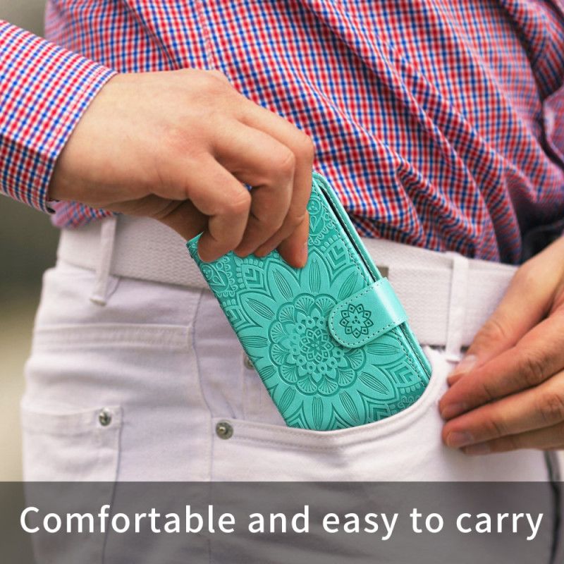 Folio Deksel Realme 14 5g Solsikkedesign Beskyttelse Deksel