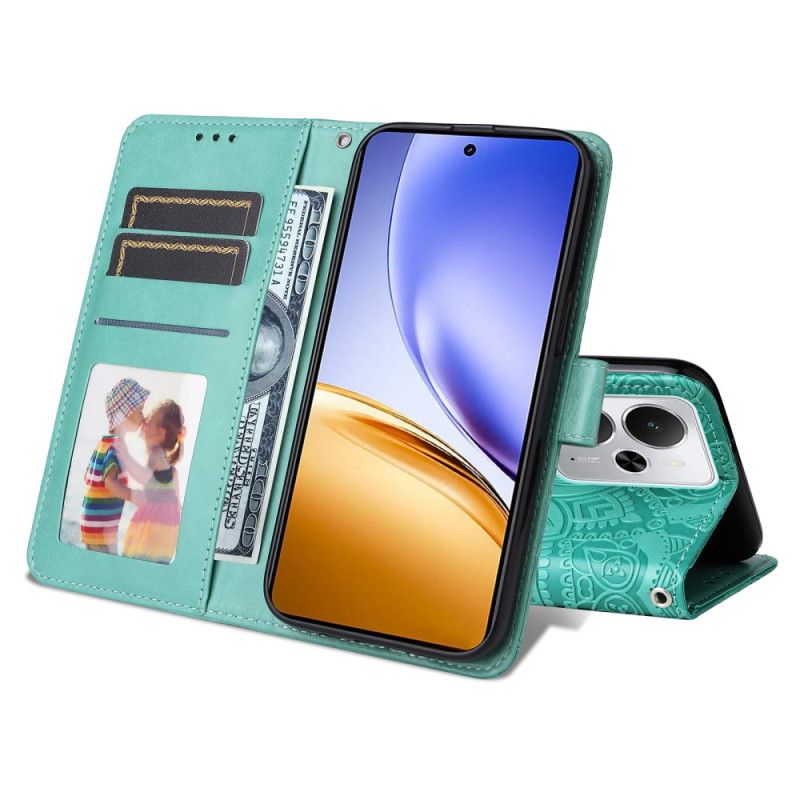 Folio Deksel Realme 14 5g Solsikkedesign Beskyttelse Deksel