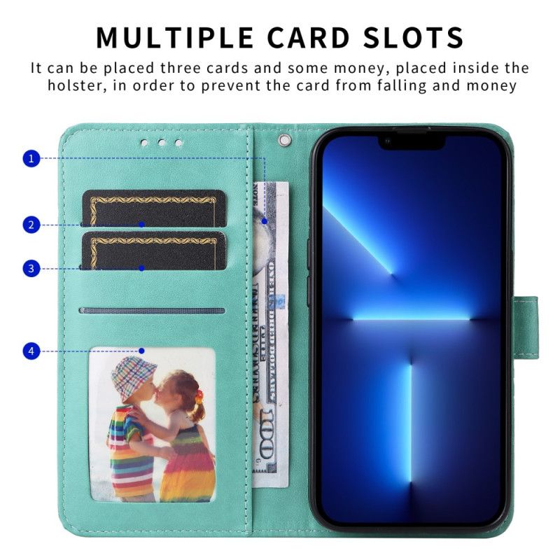 Folio Deksel Realme 14 5g Solsikkedesign Beskyttelse Deksel