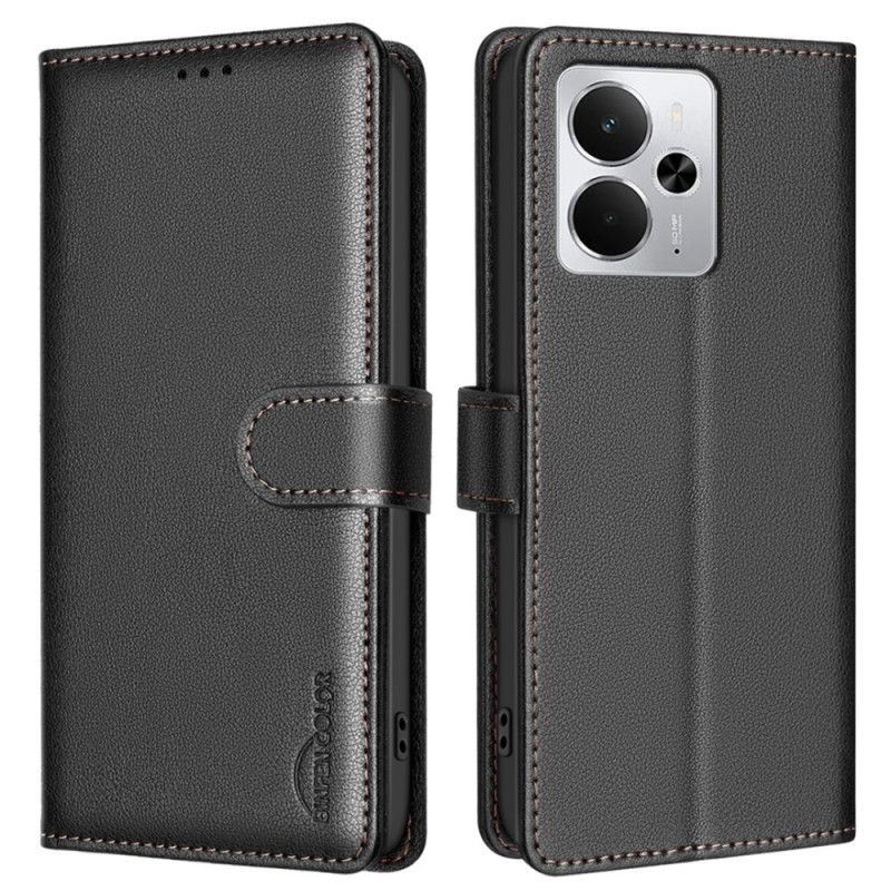 Folio Deksel Til Realme 14 5g Binfen Rfid-blokkerende Farge